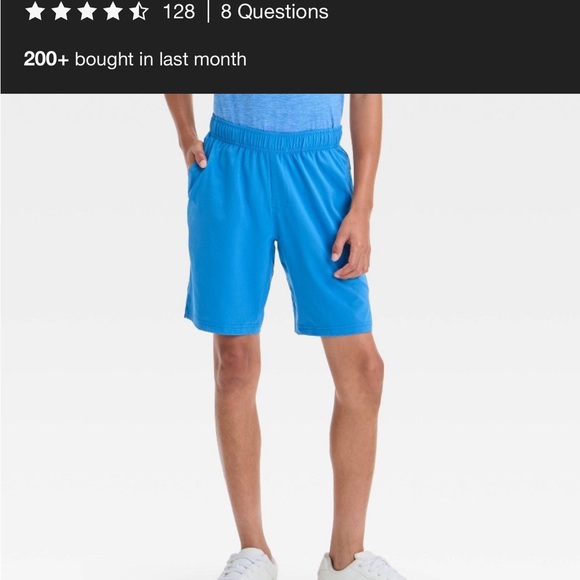 Boys' Active Light Woven Shorts - All In Motion™ kids bundle size XS EUC blue - Picture 8 of 13